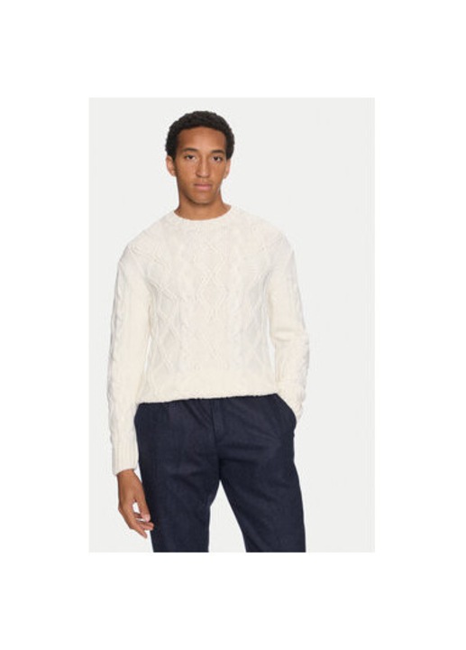 Pulover barbati, Paul Shark, 304174261, Lana, Bej, Bej