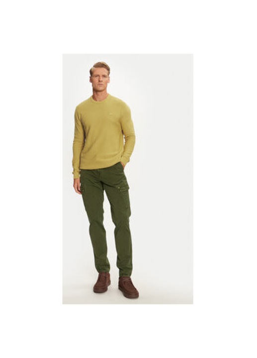 Ferfi pulover, Mustang, 304464539, Pamut, Sarga, Sárga