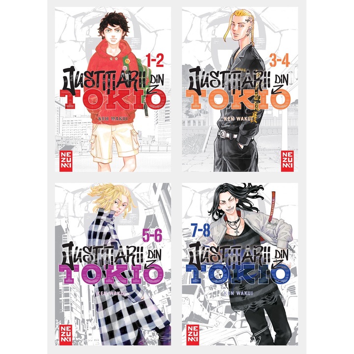 Pachet Justitiarii din Tokio Omnibus (Volumele 1 + 8) - Ken Wakui