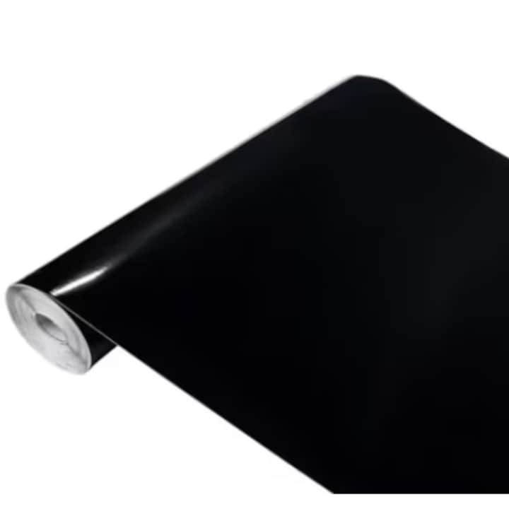 Folie neagra vitrostatica opaca pentru geam, opaca, 45 x 300 cm, TopBazar, protectie UV
