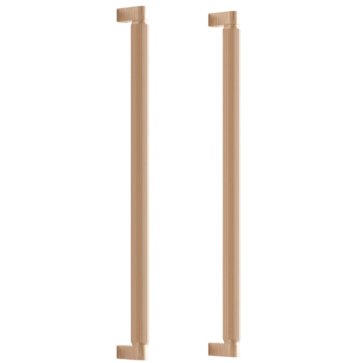 Set manere spatiale double Brooklyn Big, finisaj alama cava periata, L:466 mm