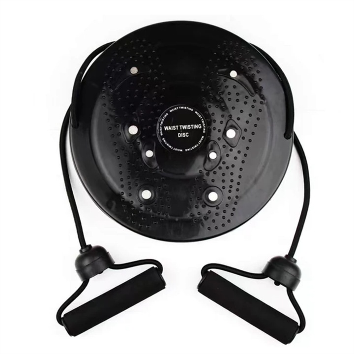 Въртящ се диск за талия за отслабване у дома, регулируем магнитен тренажор за талия с масажни издатини за тренировка на цялото тяло, включващ компактен и лек дизайн, идеален за всички видове спорт