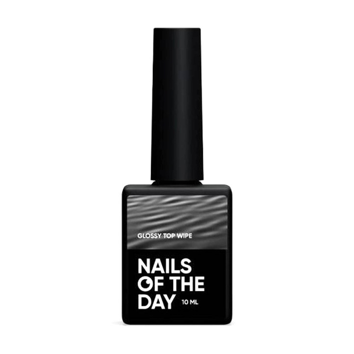 Топ лак гел NAILSOFTHEDAY Glossy, Wipe, 10 мл