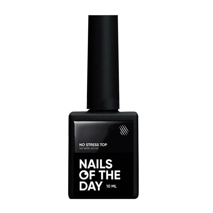 NAILSOFTHEDAY No Stress No Wipe Top Coat, 10 мл
