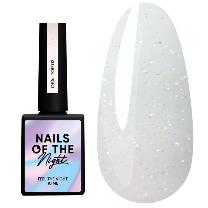 Топ лак NAILSOFTHENIGHT Opal 02, 10 мл