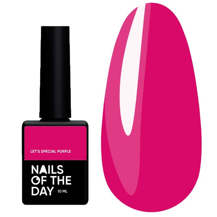 Lac de unghii gel NAILSOFTHEDAY Let's special Roz Aprins, 10 ml