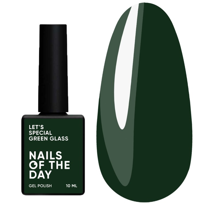 NAILSOFTHEDAY Let's специален гел лак за нокти Green Bottle, 10 мл