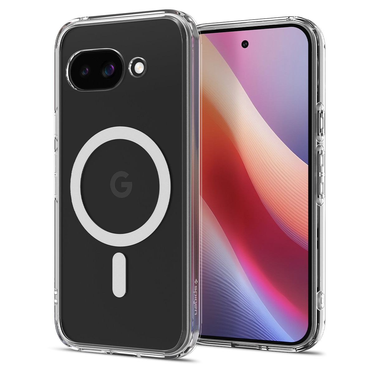 Husa Spigen Ultra Hybrid pentru Google Pixel 9a, magsafe, alb clear