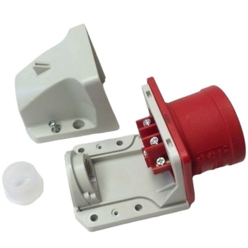 Fisa stecher 5 poli 3P+N+PE 32A 6h 380V IP44 trifazic CEE montaj