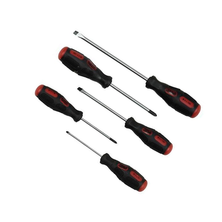 5 db univerzális Cr-V csavarhúzó készlet mágneses fejjel