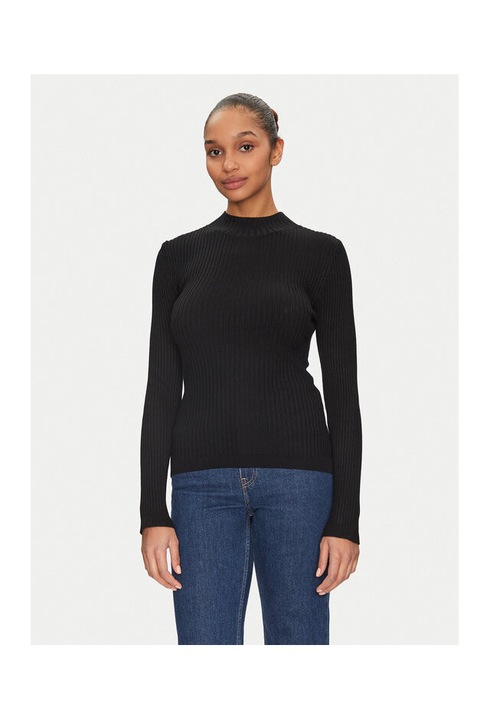 Pulover dama, Morgan, 305253217, Viscoza/Poliamida, Negru, Negru