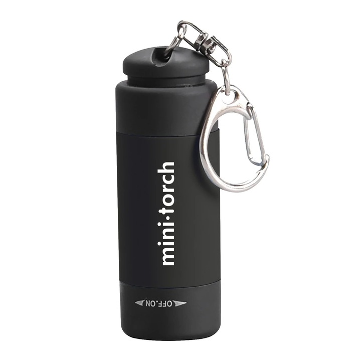 Lanterna mini USB ZYBLSSBB 0.3W 25 lumeni negru 10x3cm
