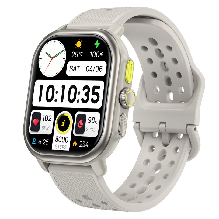 Ceas Smartwatch TWINKLER, AMOLED, GPS, SIM, Apeluri Bluetooth, Monitorizare ritm cardiac, SpO2, Monitorizare somn, Notificari, Moduri sport