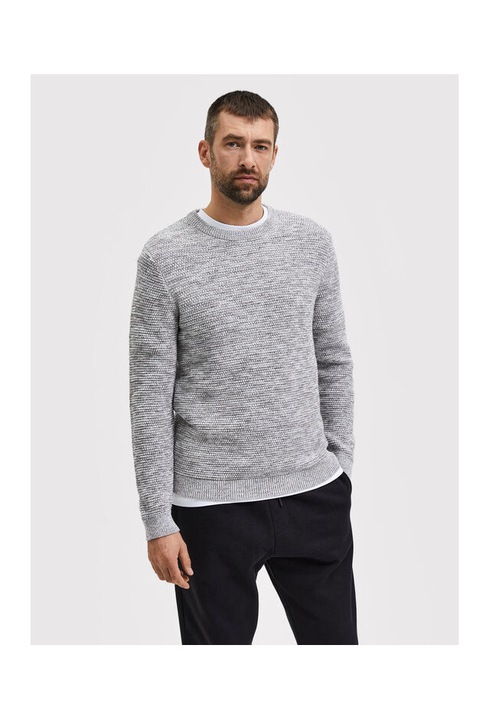 Ferfi pulover, Selected Homme, 209907469, Pamut, Szurke, Szürke