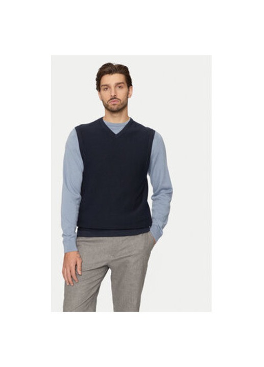 Ferfi pulover, s.Oliver, 304369889, Pamut, Kek, Kék