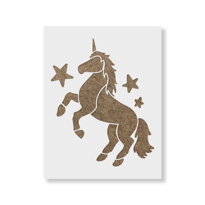 Sablon Perete vopsire, tencuiala 0.7mm Unicorn model MXSP7413, 100 x 100 mm