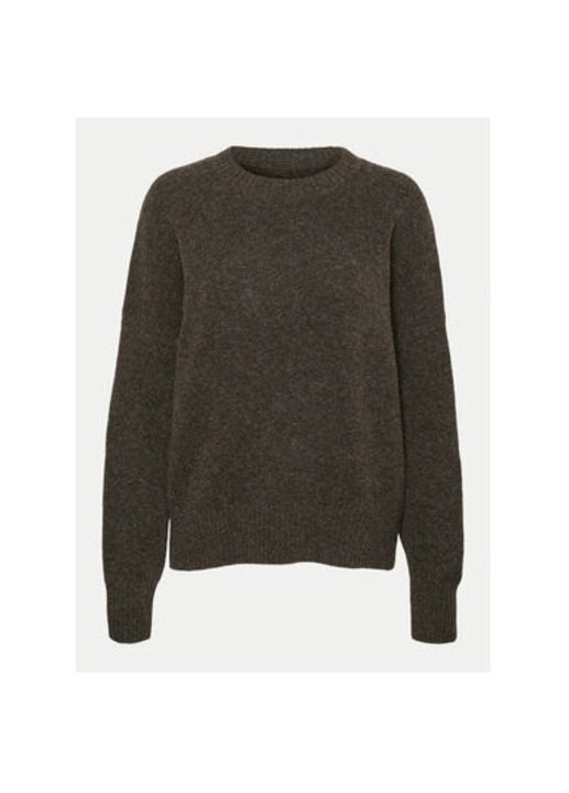 Pulover dama, Vero Moda, 304511141, Poliester reciclat/Poliester, Maro, Maro