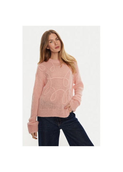 Pulover dama, Munthe, 304135460, Poliamida/Lana/Lana Alpaca, Roz, Roz