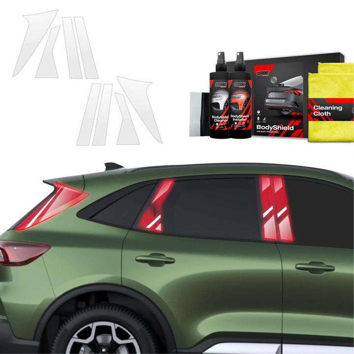 8in1 Folie de protectie a vopselei pentru Ford Kuga Titanium Facelift (2024-2025) Folie de protectie TPU pentru stalpul B C