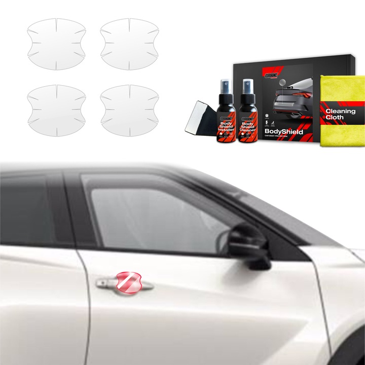Folie de protectie a vopselei 4in1 pentru Nissan Juke Facelift (2024-2025) Folie de protectie TPU pentru locasurile manerului usii