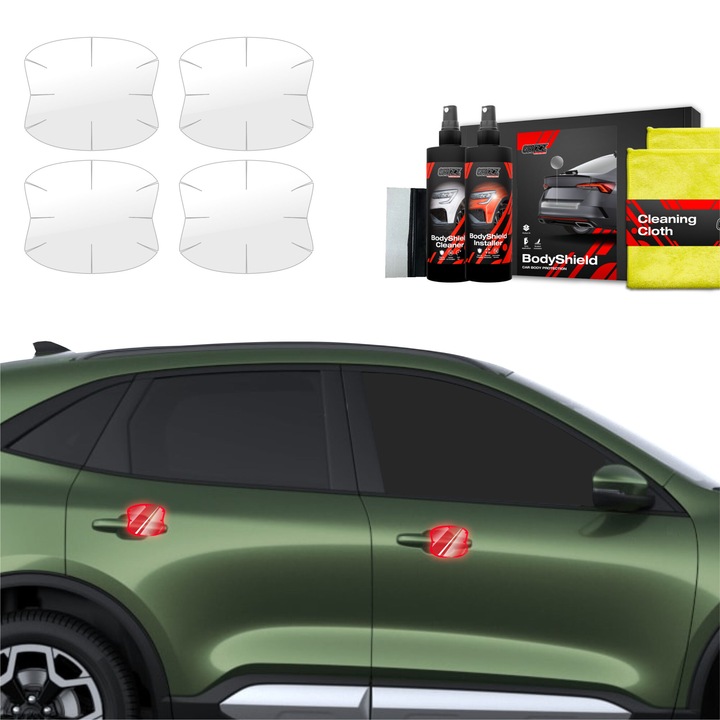 Folie de protectie a vopselei 4in1 pentru Ford Kuga Active Facelift (2024-2025) Folie de protectie TPU pentru locasurile manerului usii
