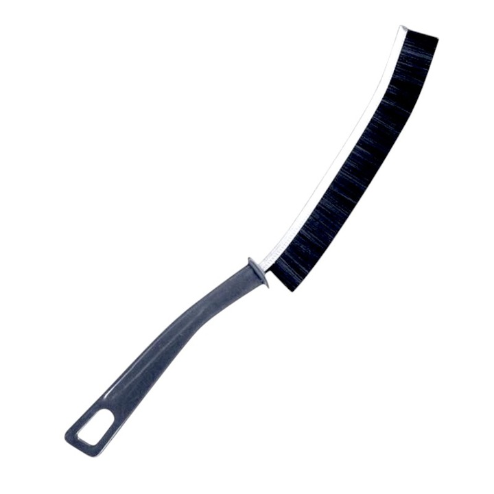 Perie ingusta, lungime 23 cm, pentru curatare spatii mici, stramte, greu accesibile, crapaturi sau rosturi faianta/gresie, maner ergonomic, durabilitate ridicata fara deformare, utilizare confortabila