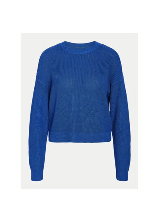 Női pulóver, Noisy May, 304517150, Pamut/Akril, Kék, Kék