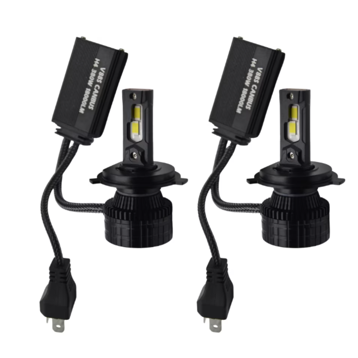 Set 2 becuri auto LED H7 V88S putere 380W lumina 6000K canbus 18000lm