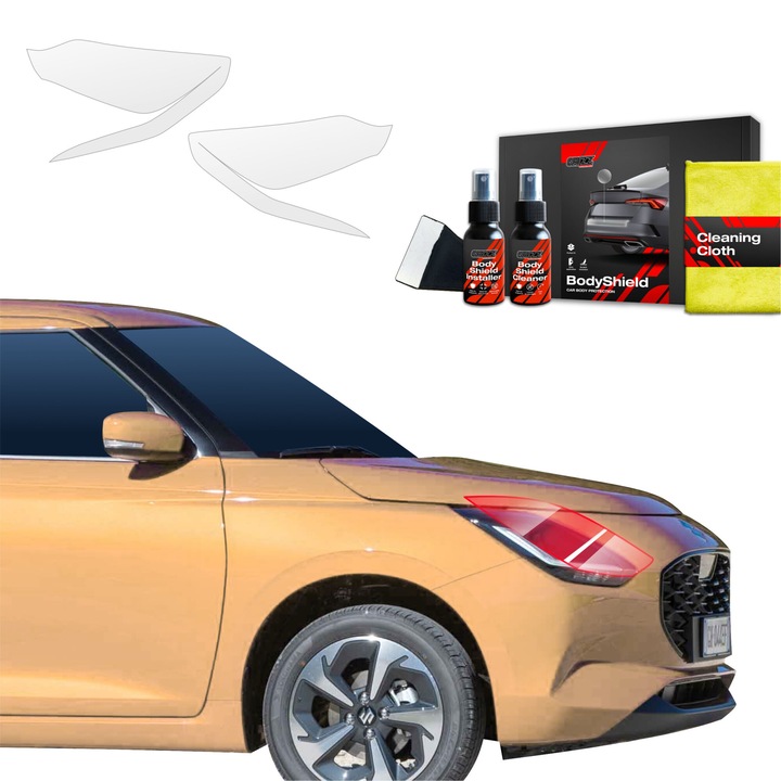 2in1 Folie de protectie a vopselei pentru Suzuki Swift (2024-2025) TPU folie de protectie faruri