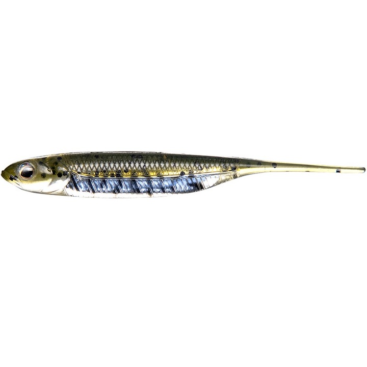 7 db-os szett Fish Arrow Flash-J 7.6cm 44 Live Ayu Silver, süllő, süllő, csuka horgászatához