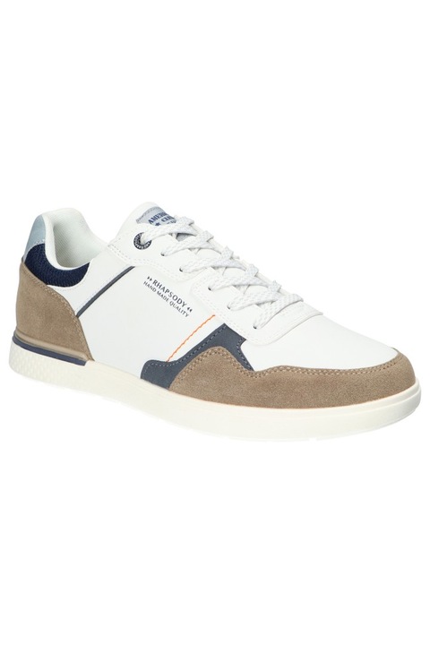 Férfi cipők, American Club, Rh154, "Memory Foam" rendszerű talpbetét, cipők, Fehér/Bézs