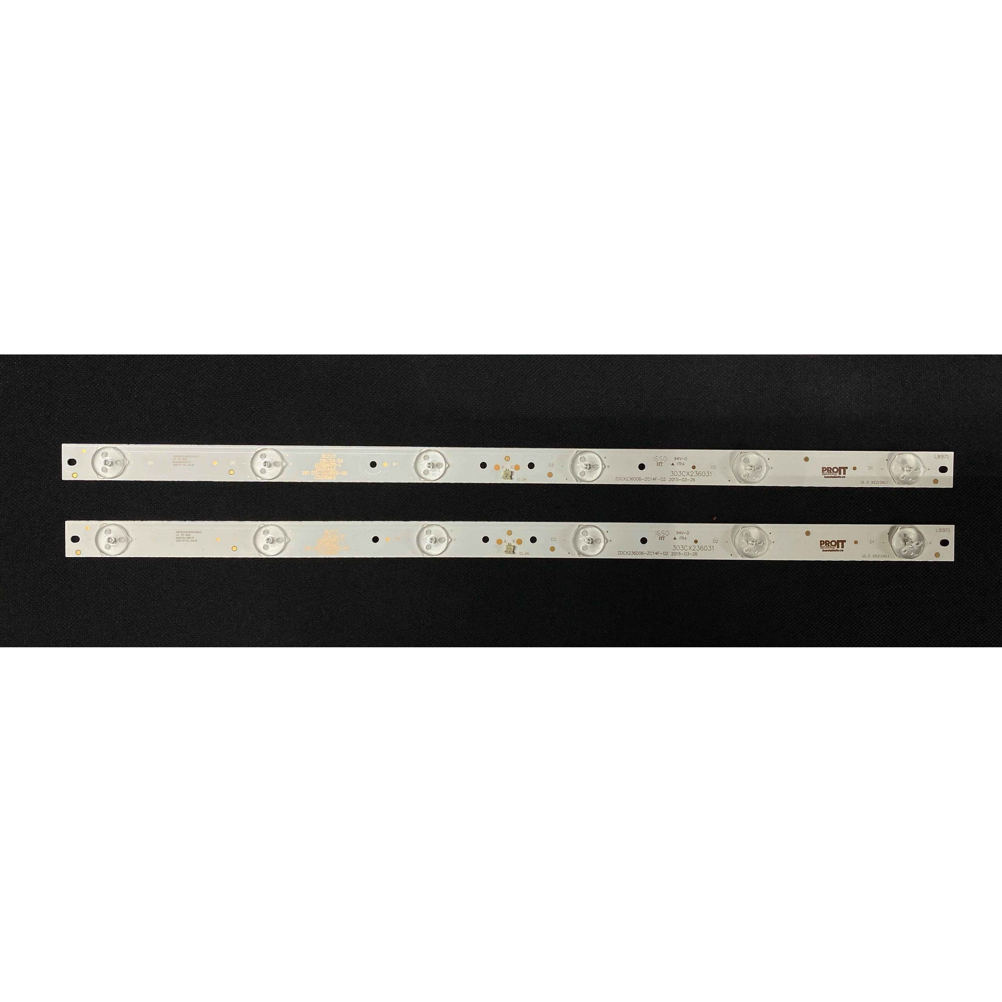 thumbnail image 2 of LED TV Backlight Strip Kit For AKAI MC-32A06X - 2 Strips, 6 LEDs, 575mm, 3V 2 of 3