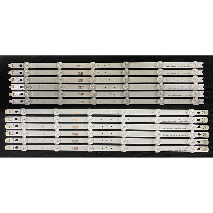 Set barete LED PROIT 42", 6 barete x 12 leduri, 3V, multicolor