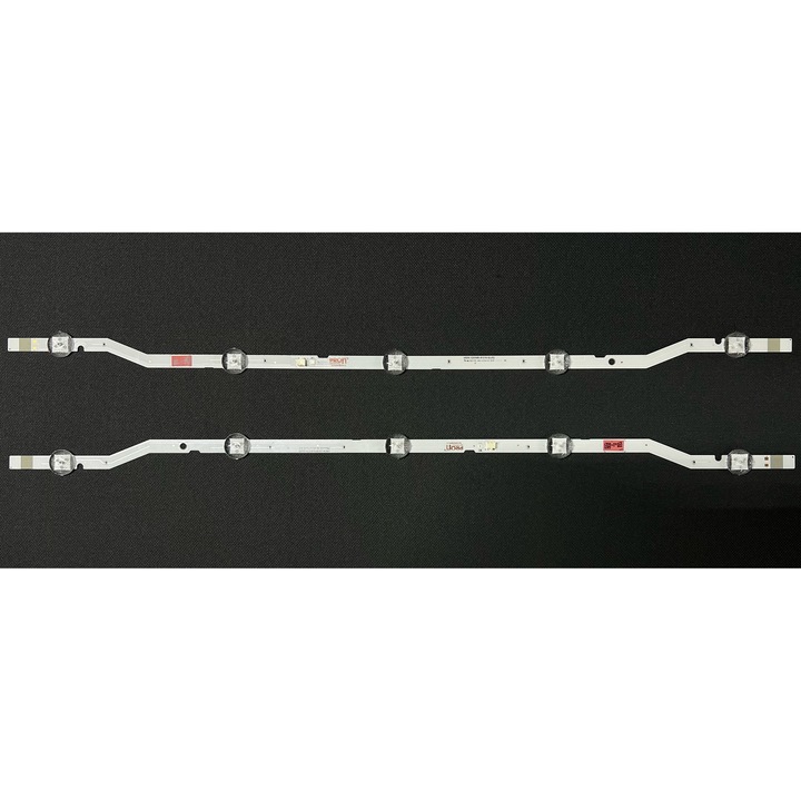 Set barete Samsung 32" - 2 barete x 5 leduri - 3V - curbate - V8DN-320SM0-R1 - V5DN-320SM0-R5 - conector 2 pini