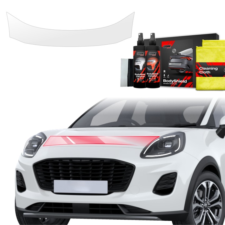 Folie de protectie a vopselei pentru Ford Puma Facelift (2024-2025) Folie de protectie a capotei TPU