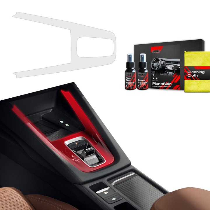 Folie protectie auto Grizz, pentru interior Skoda Octavia 4, transparent, montaj usor