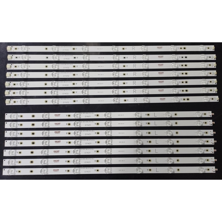 Set barete LED PROIT 55", 7 barete x 14 LED-uri, 3V, multicolor