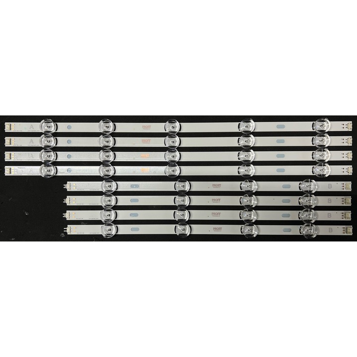 Set barete LED PROIT 47", 8 barete, 4A cu 5 LED-uri + 4B cu 4 LED-uri