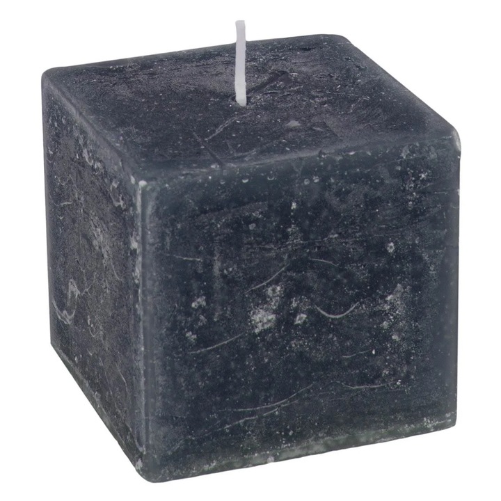 Квадратна ароматна свещ Мускусно сиво 7,5x7,5x7,5 см