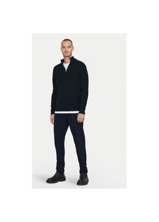 Férfi pulóver, Only & Sons, 304511677, Pamut/Nejlon, 2XL INTL, Kék