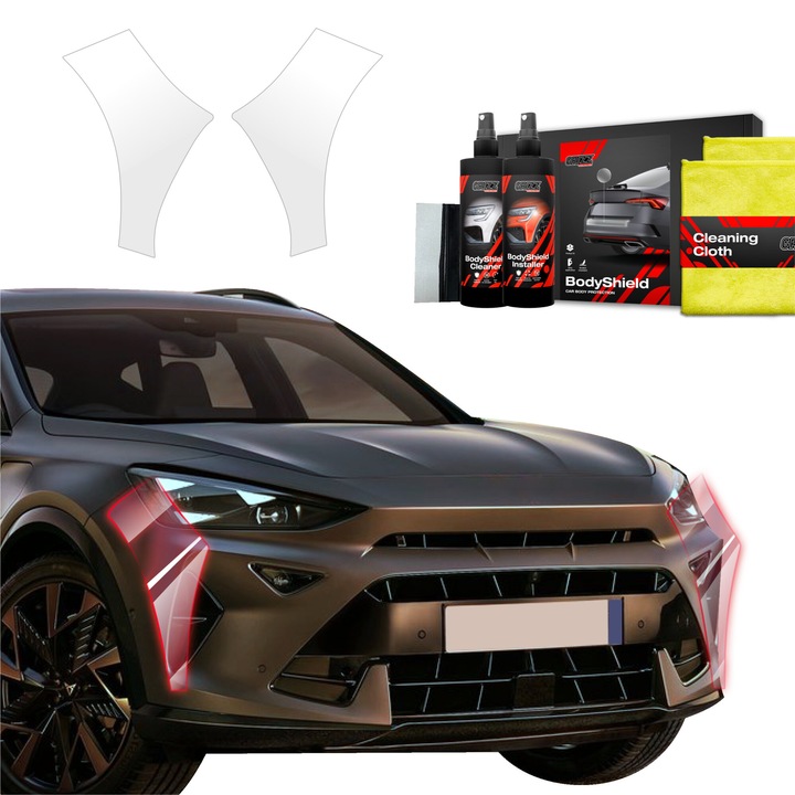 Folie de protectie a vopselei 2in1 pentru Cupra Formentor Facelift (2024-2025) Folie de protectie a barei de protectie TPU