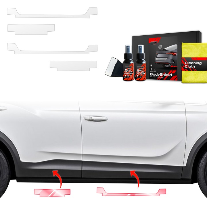Folie de protectie a vopselei 4in1 pentru SsangYong Korando (2023-2025) Folie de protectie a pragului TPU