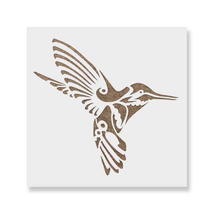 Sablon Perete vopsire, tencuiala 0.7mm Colibri Decorativ model MXSP7440, 100 x 100 mm