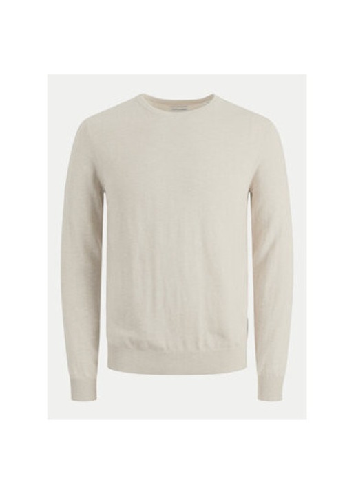Мъжки пуловер, Jack and Jones, 304974311, Памук/Вискоза, 3XL INTL, Бежов