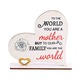 Cadou personalizat pentru mama, 7.48x7.28x1.57 inch, din lemn, design floral, multicolor