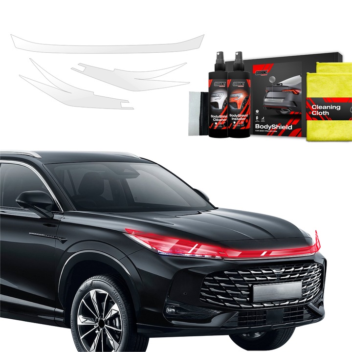 3in1 Folie de protectie a vopselei pentru MG HS (2024-2025) Folie de protectie TPU pentru faruri