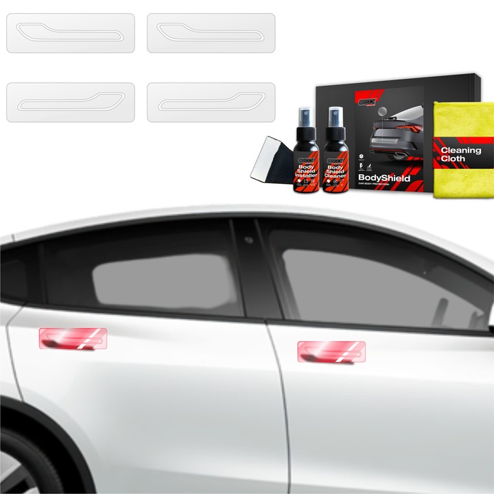 Folie de protectie a vopselei 4in1 pentru Tesla Model Y (2020-2024) Folie de protectie TPU pentru locasurile manerului usii