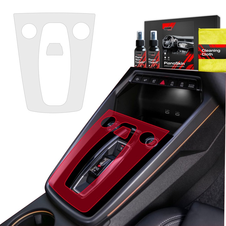 Folie de protectie pentru interior auto Grizz, Audi A3 8Y Facelift (2024-2025), transparenta, montaj usor