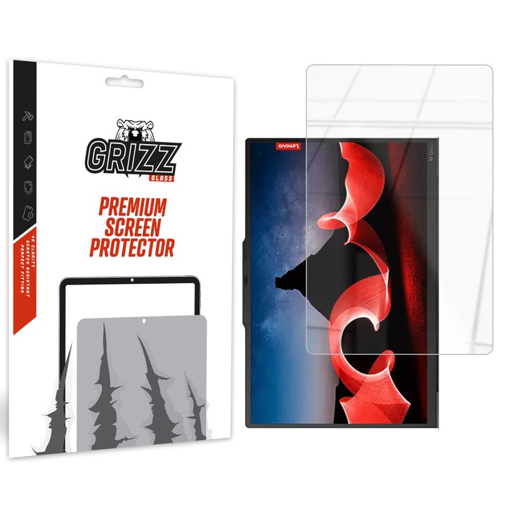 Folie protectie Grizz, sticla hibrida, Clear, pentru Lenovo Ultrabook ThinkPad X1