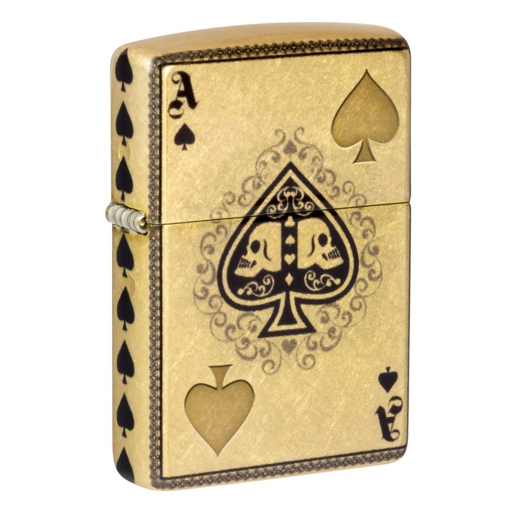 Bricheta Zippo 46388 Ace of Spades with Skulls